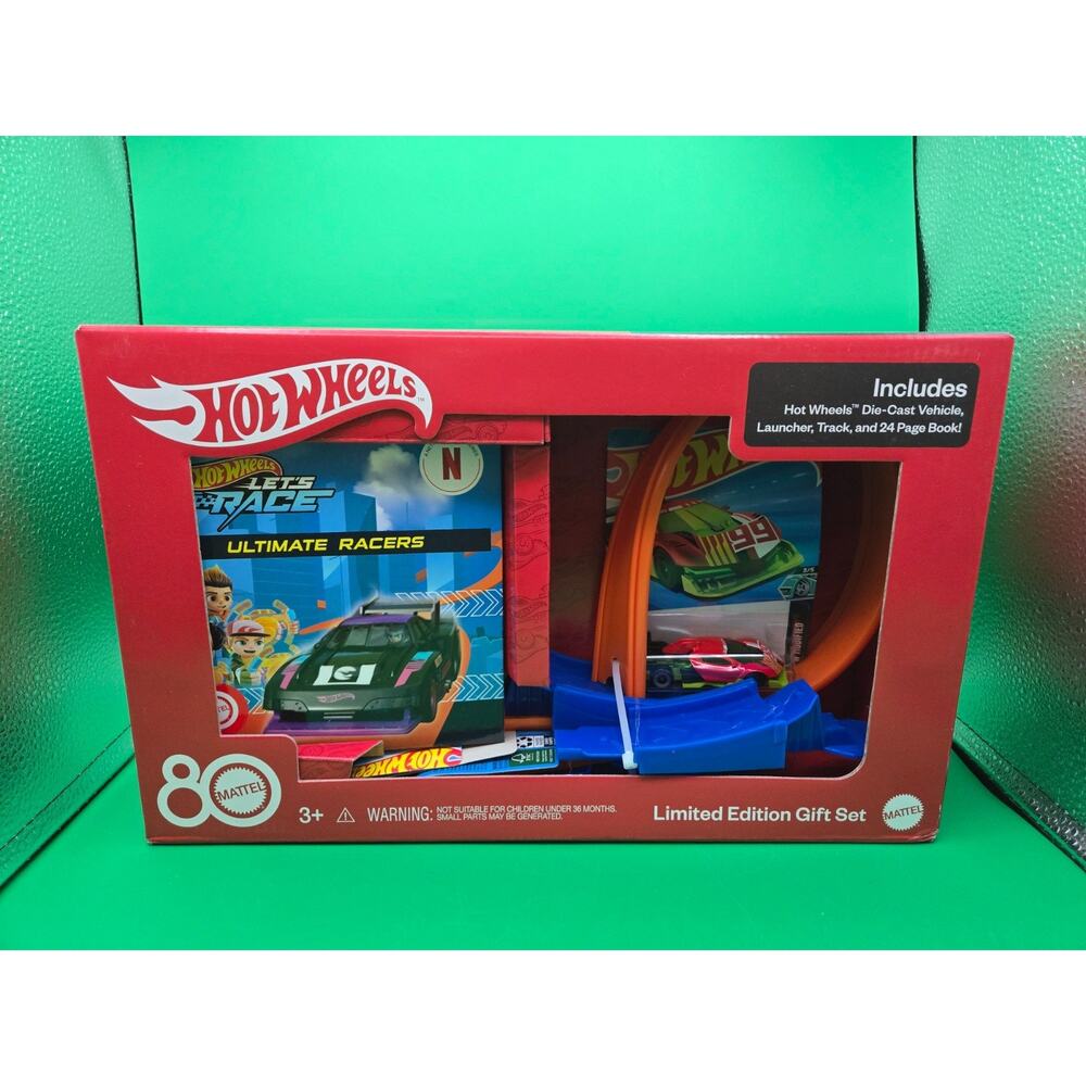Mattel 80th Anniversary Hot Wheels 2-pc. Track Vehicle & Book Limited Ed Kohl's